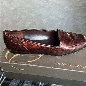 Enzo Angiolini Women's Deep Brown Slip-On Loafers